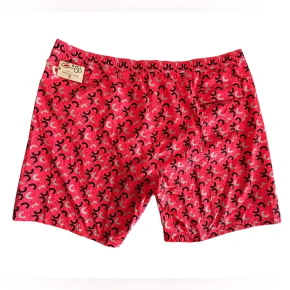 PSYCHO BUNNY men’s BIG & TALL beach swim trunks shorts diva pink size 4XL NWT